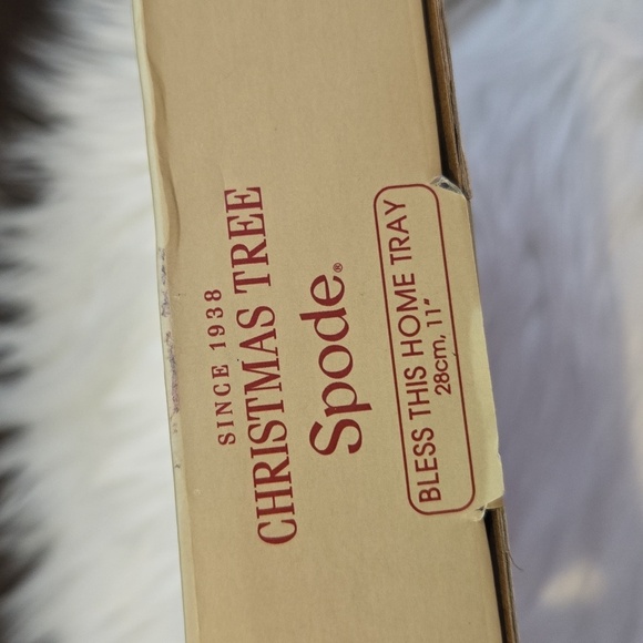 Spode Christmas Tree Bless This Home Tray - NWT - Picture 10 of 13